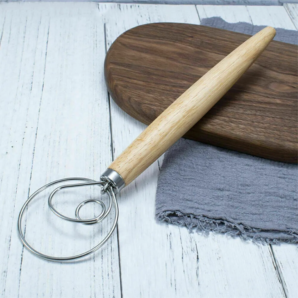 13-Inch Stainless Steel Baking Dough Wire Whisk Mixer | Bread Cooking Tool