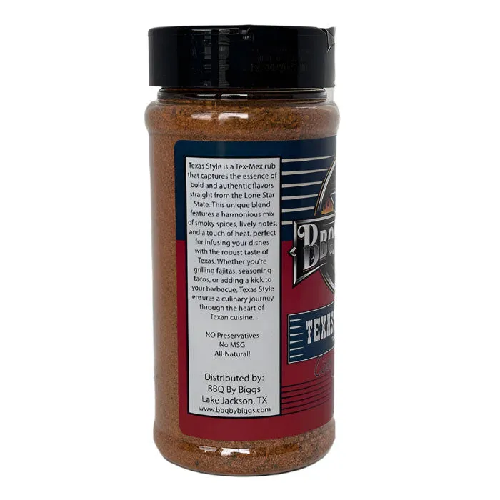 BBQ by Biggs Texas Trail Dust - Texas Style Rub | Bold & Smoky BBQ Flavor | 16 oz Shaker