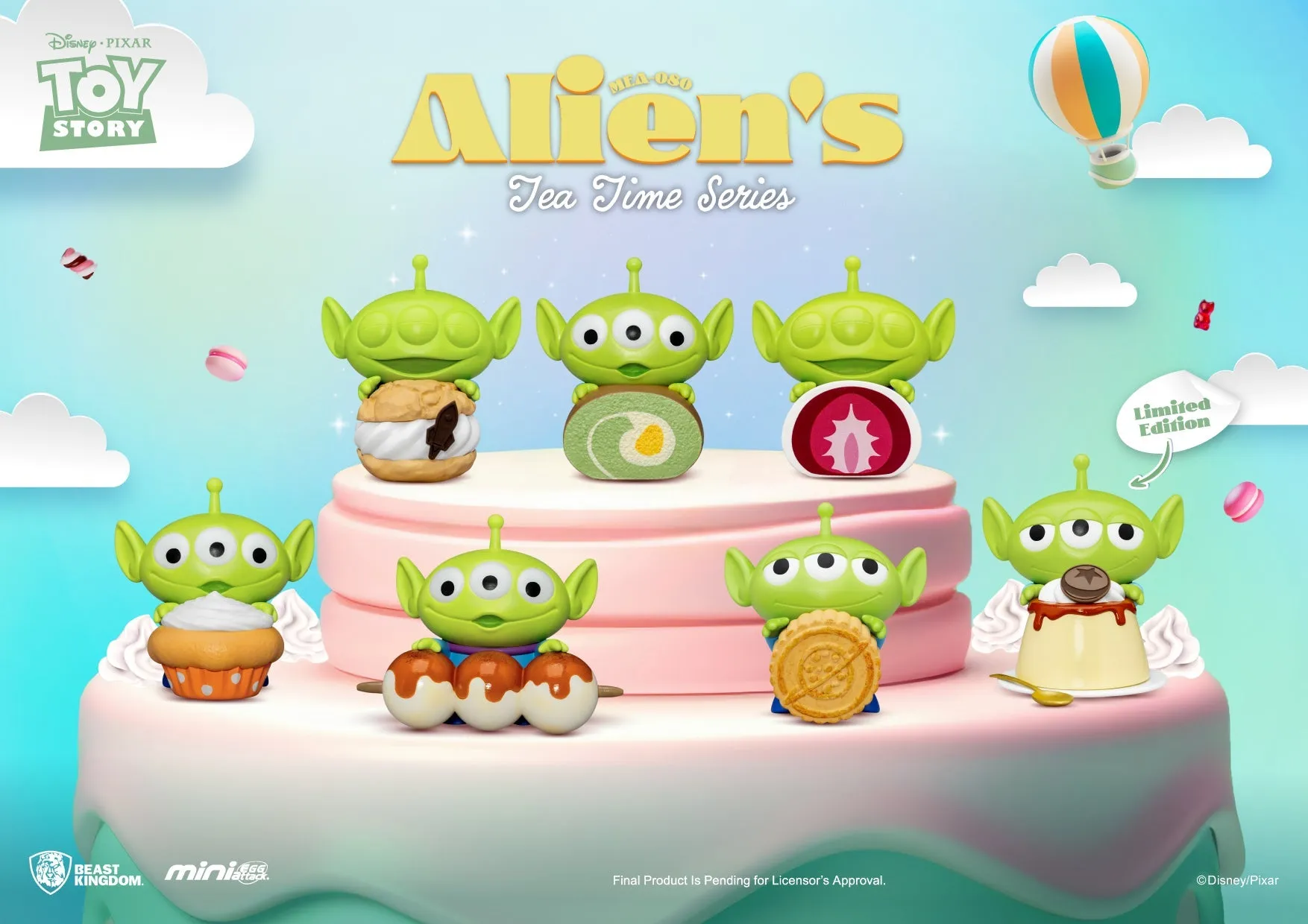 Beast Kingdom MEA-080 Alien's Tea Time series Blind Box set(6PCS)