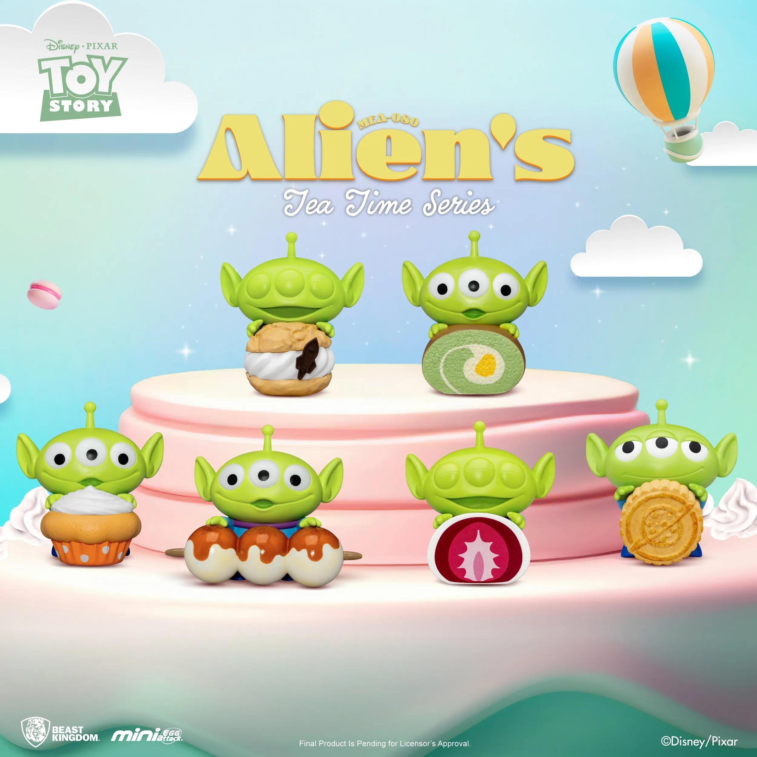 Beast Kingdom MEA-080 Alien's Tea Time series Blind Box set(6PCS)