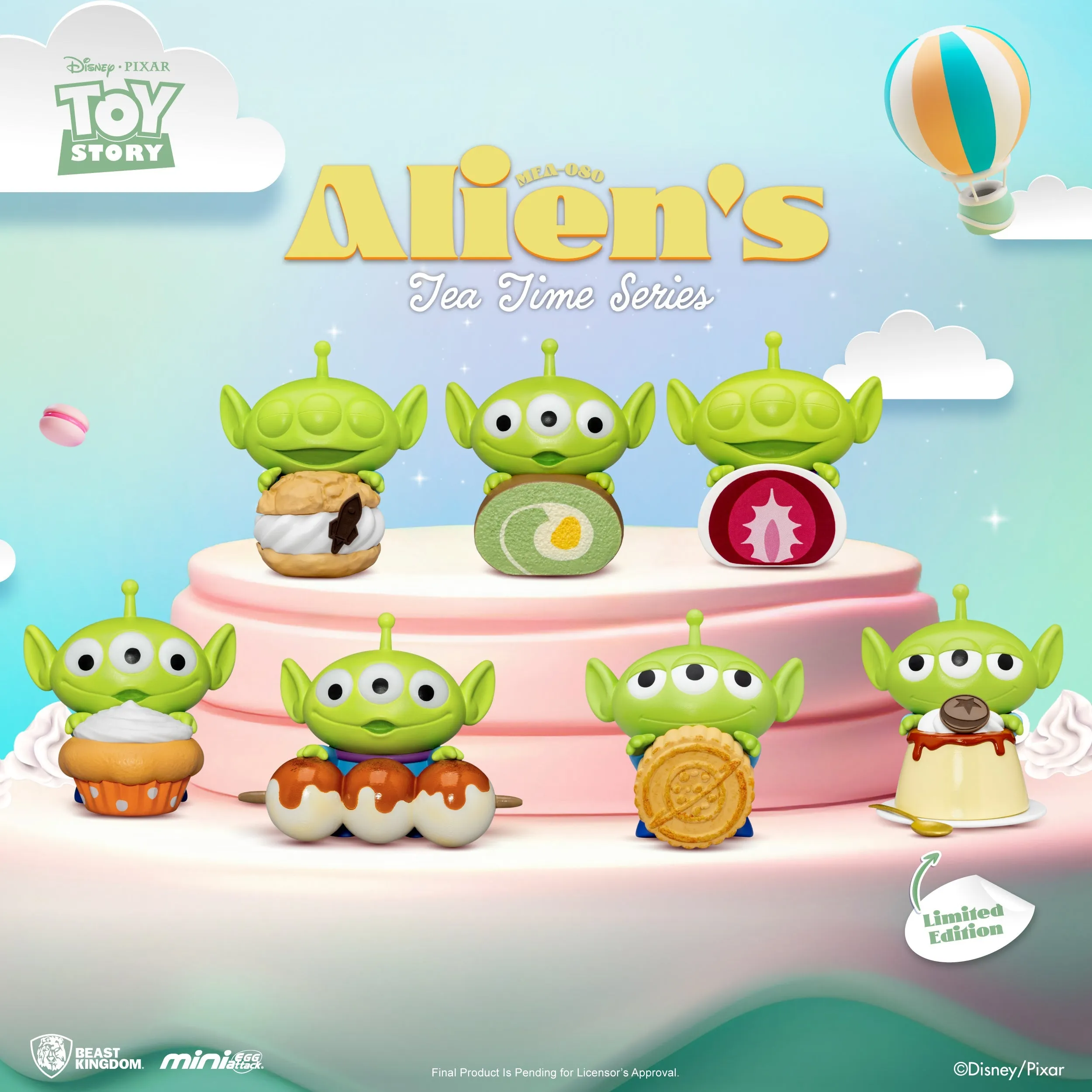 Beast Kingdom MEA-080 Alien's Tea Time series Blind Box set(6PCS)