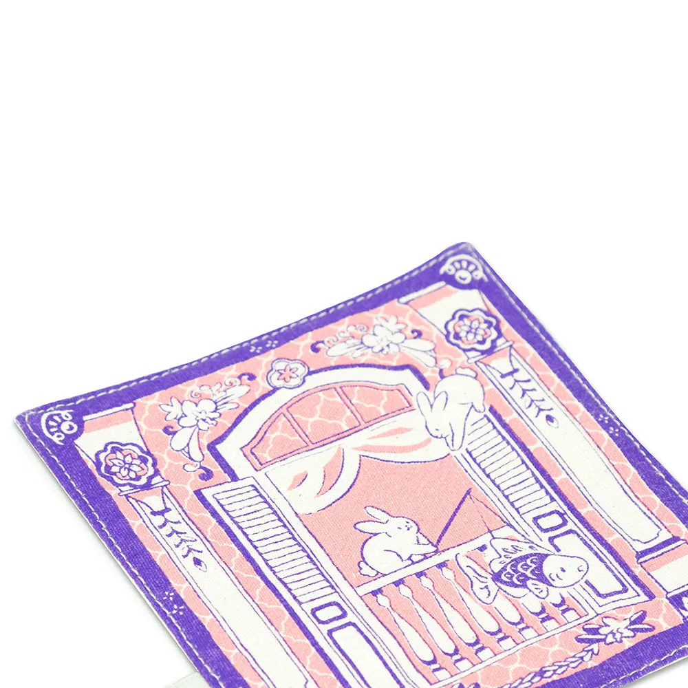 Bunnies Mooncake House Coaster in Pink