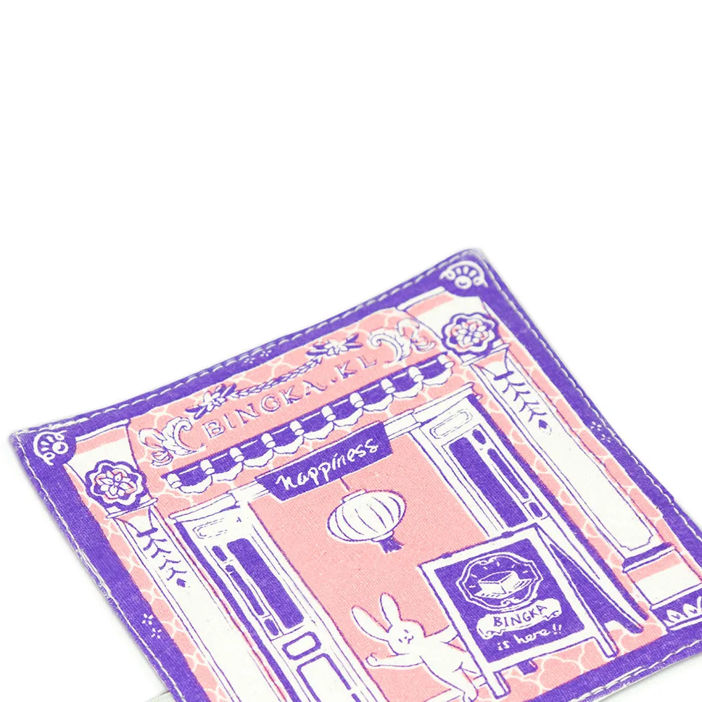 Bunnies Mooncake House Coaster in Pink