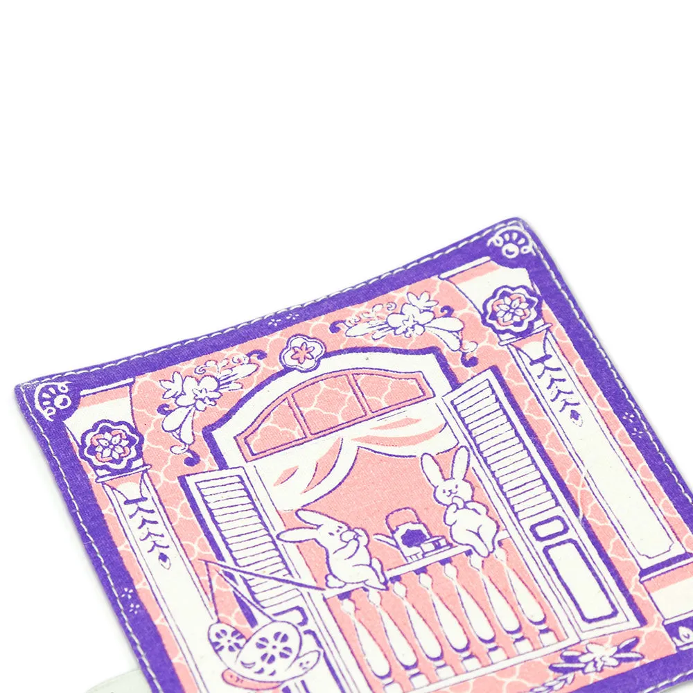 Bunnies Mooncake House Coaster in Pink