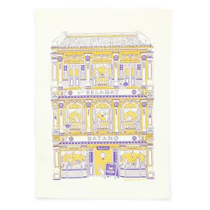 Bunnies Mooncake House Tea Towel