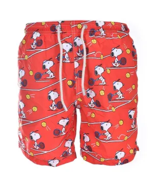 Costume bagno stampa snoopy tennis