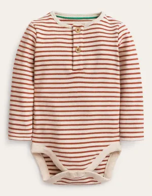 Cosy Henley Body-Oatmeal/Roasted Chestnut