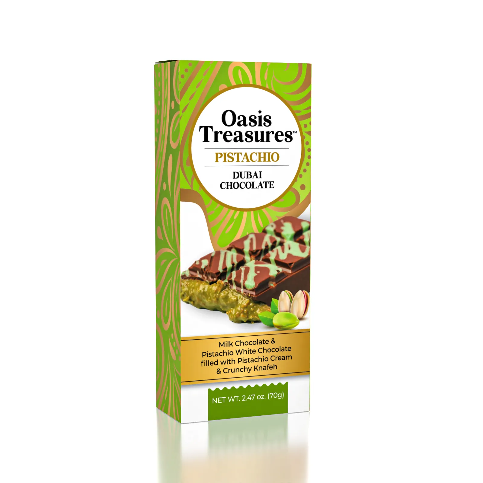 Dubai Chocolate Bar Pistachio by Oasis Treasures