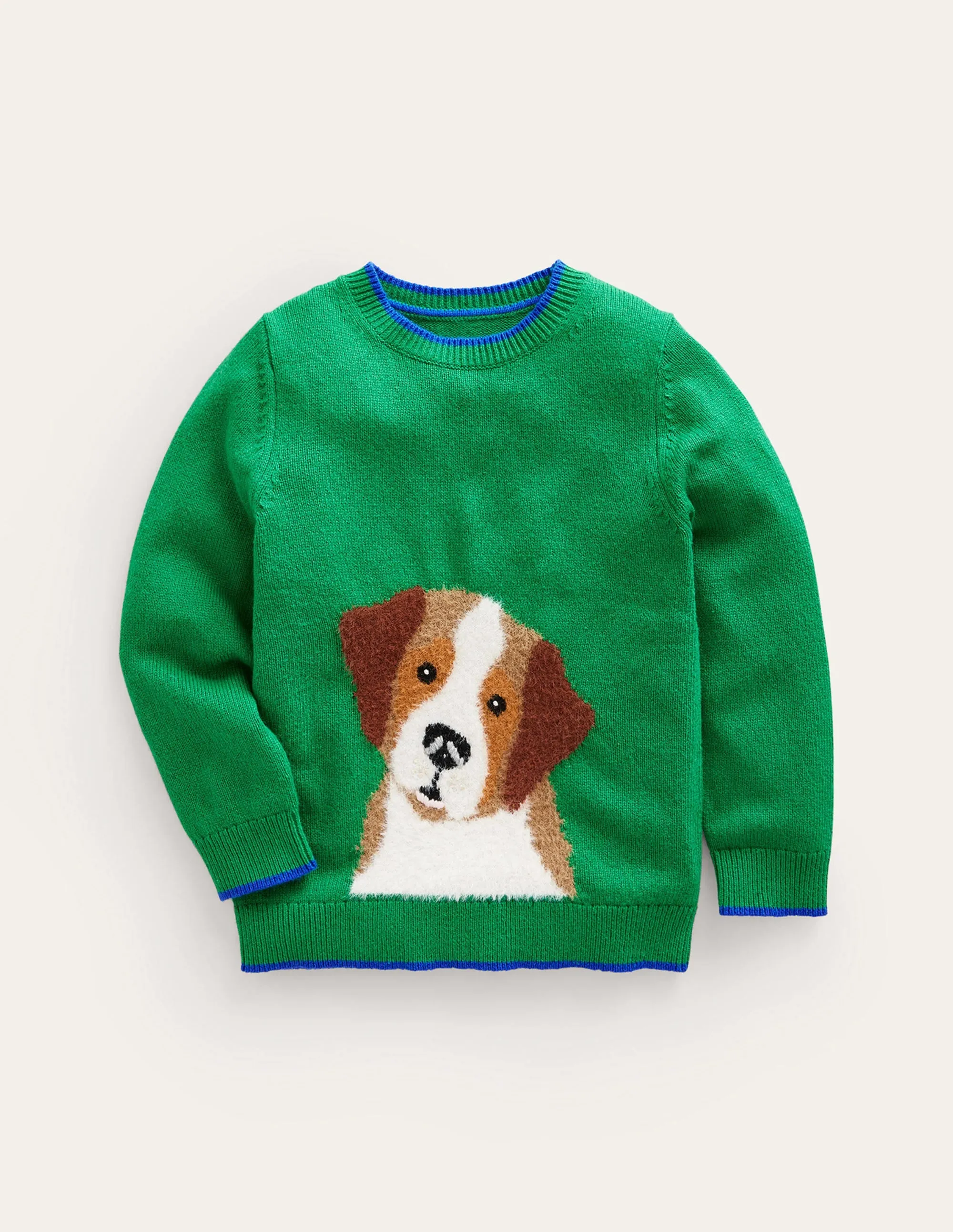 Fun Cosy Jumper-Runner Bean Green Dog