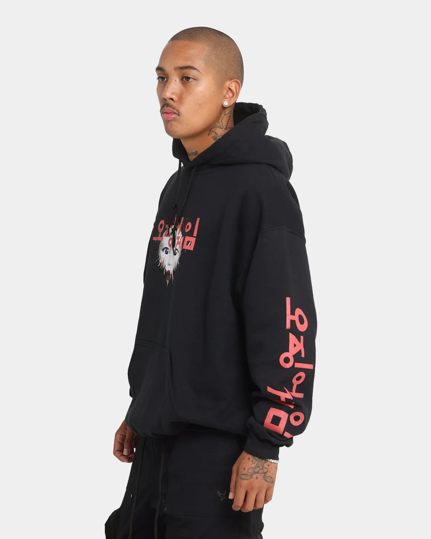 Goat Crew X Squid Game Doll Vintage Hoodie Black