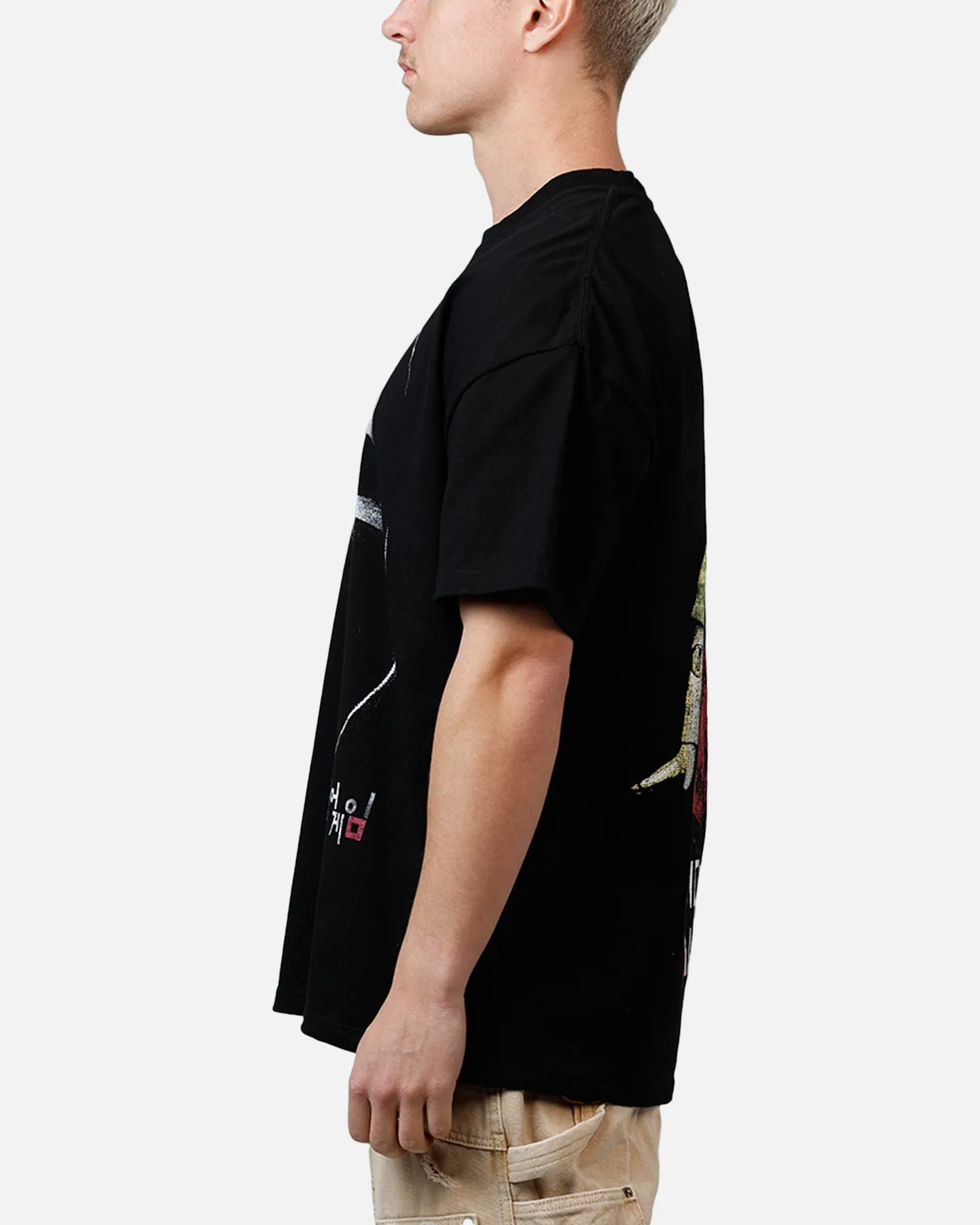 Goat Crew X Squid Game Front Man Heavyweight T-Shirt Black