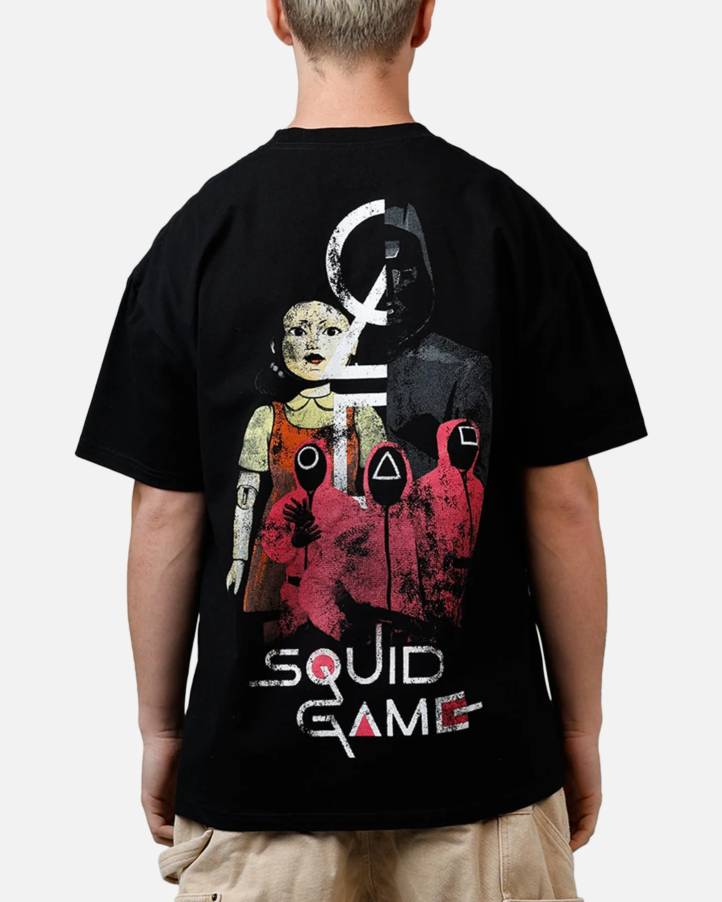 Goat Crew X Squid Game Front Man Heavyweight T-Shirt Black