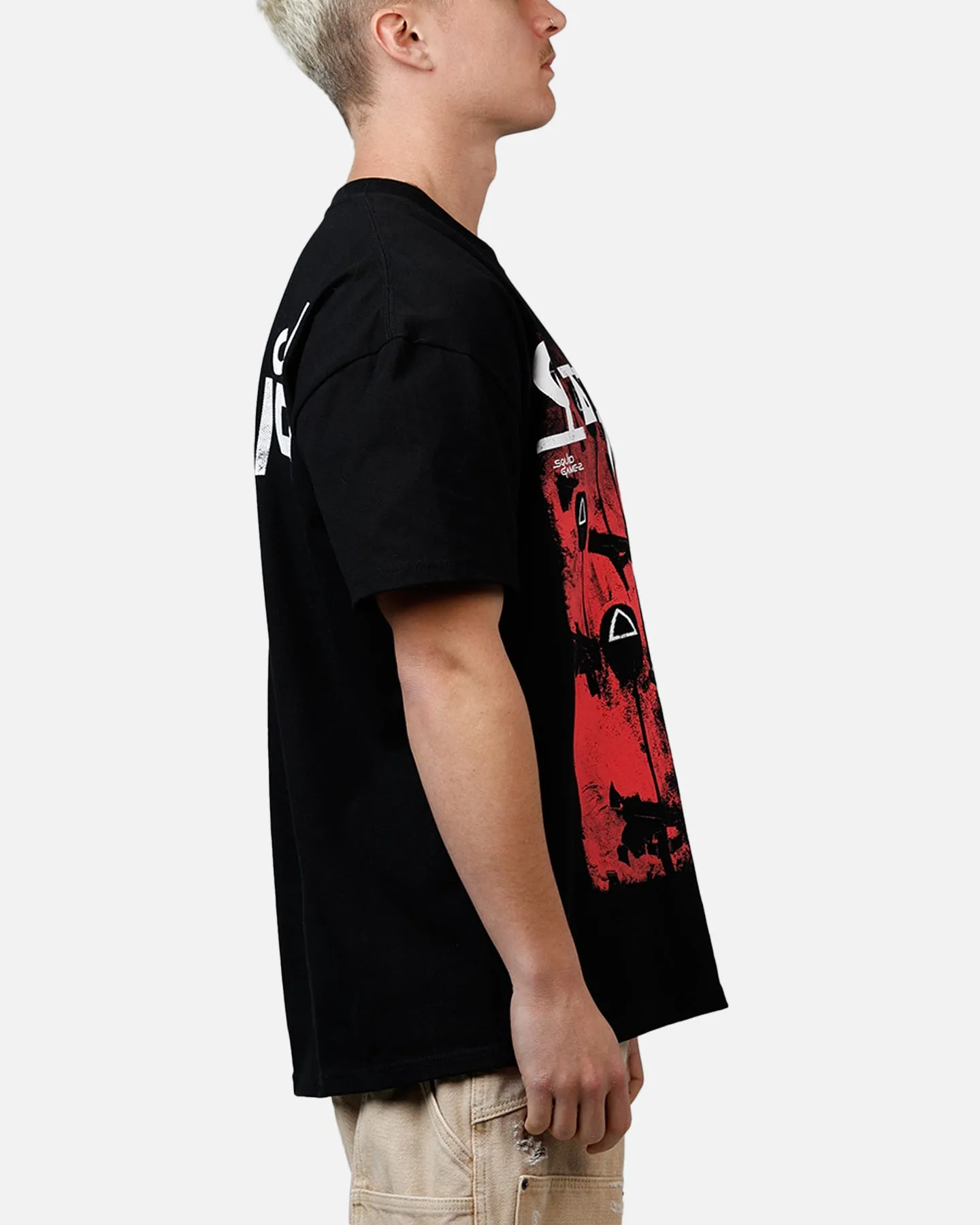 Goat Crew X Squid Game Masked Men Heavyweight T-Shirt Black