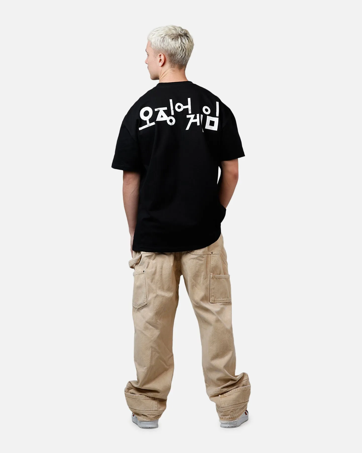 Goat Crew X Squid Game Masked Men Heavyweight T-Shirt Black