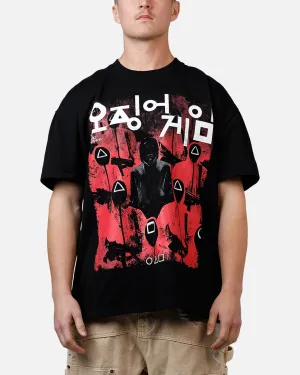 Goat Crew X Squid Game Masked Men T-Shirt Black