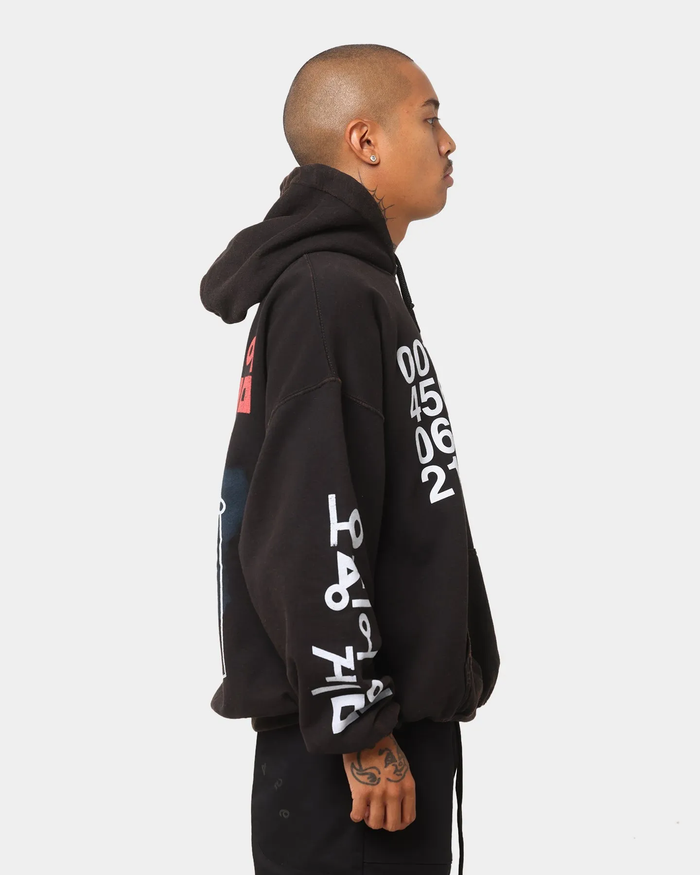 Goat Crew X Squid Game Members Vintage Hoodie Black Wash