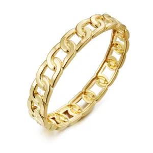 Golden Twist Chain Link Bracelet - Simple Fragrance Style Fashion Accessory