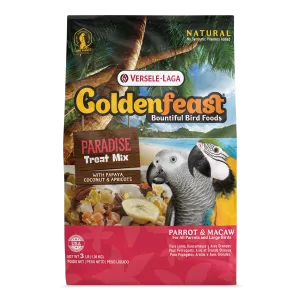 Goldenfeast Paradise Treat Mix for Parrots, Macaws and Large Birds