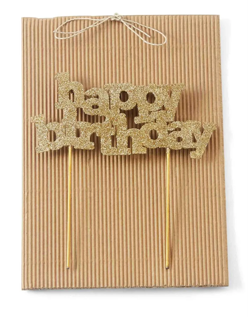 HAPPY BDAY CANDLE HOLDER