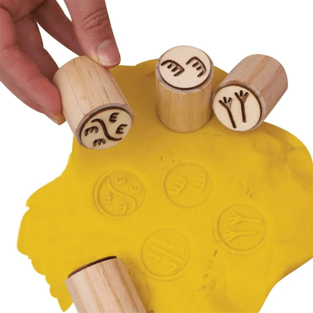 Indigenous Designed Wooden Stamps Pack of 10