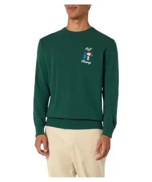 Maglione Heron Verde con Ricamo Snoopy Golf - Edizione Speciale SNOOPY PEANUTS
