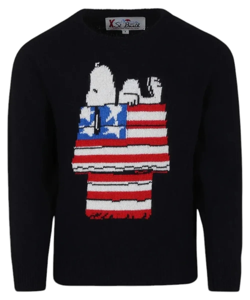 Maglione stampa jacquard snoopy | peanuts® special edition