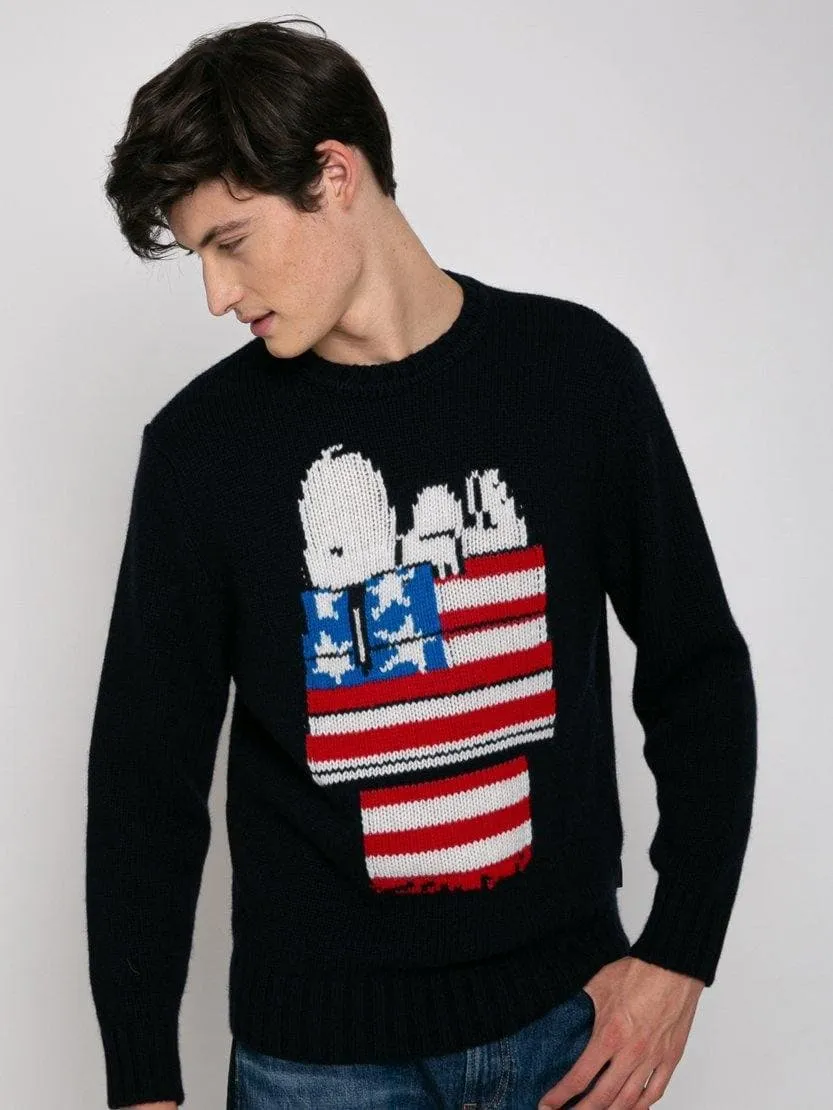 Maglione stampa jacquard snoopy | peanuts® special edition
