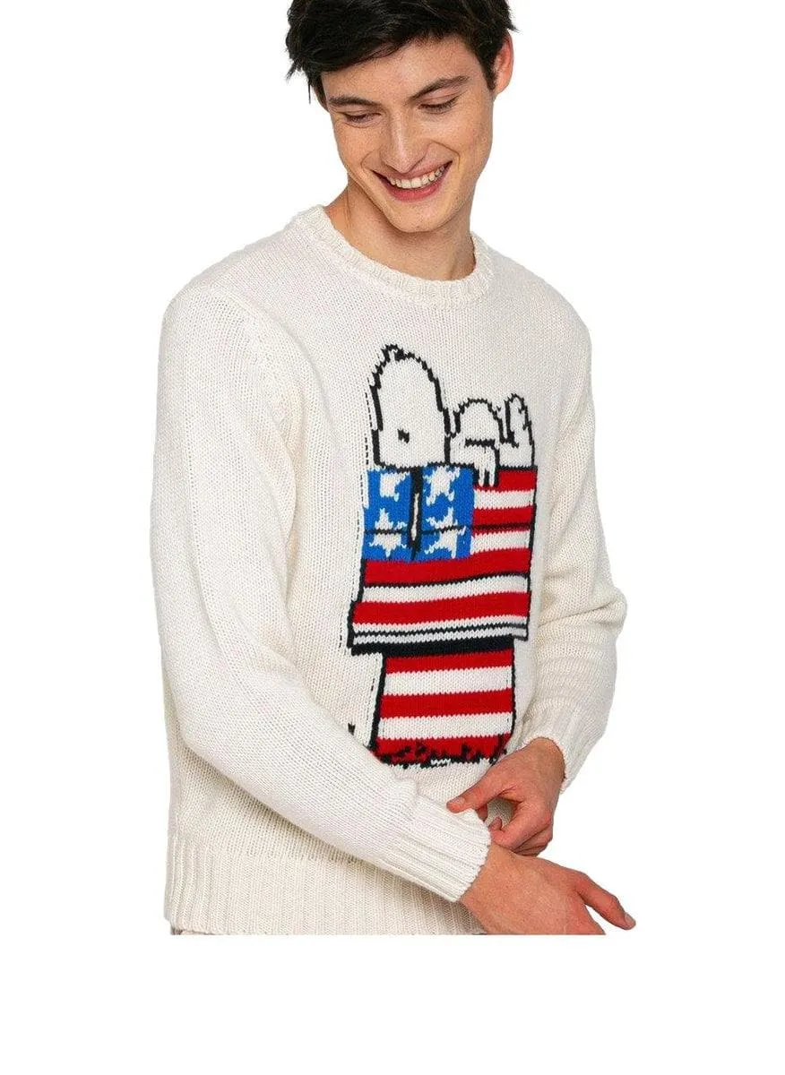 Maglione stampa jacquard snoopy | peanuts® special edition
