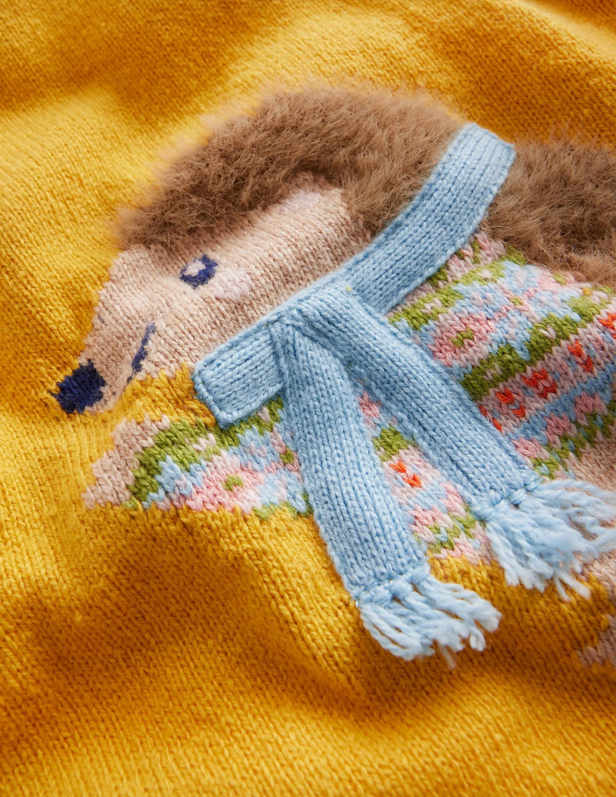 Novelty Jumper-Spicy Mustard Hedgehog