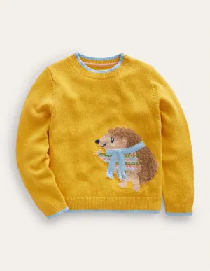 Novelty Jumper-Spicy Mustard Hedgehog