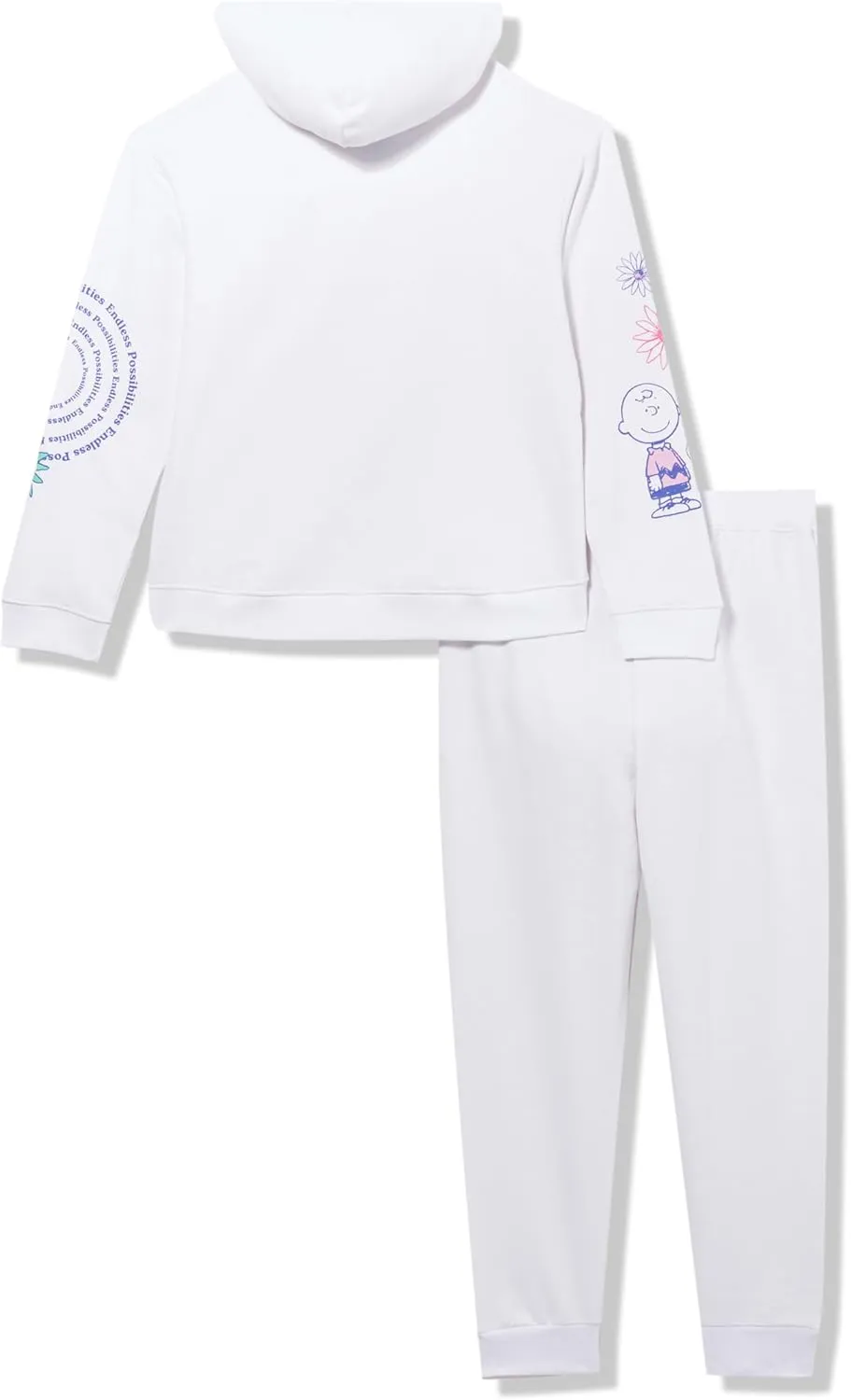 Peanuts Girls Snoopy Girls 4-16 Endless Possibilties Hoodie & Jogger 2pc Set
