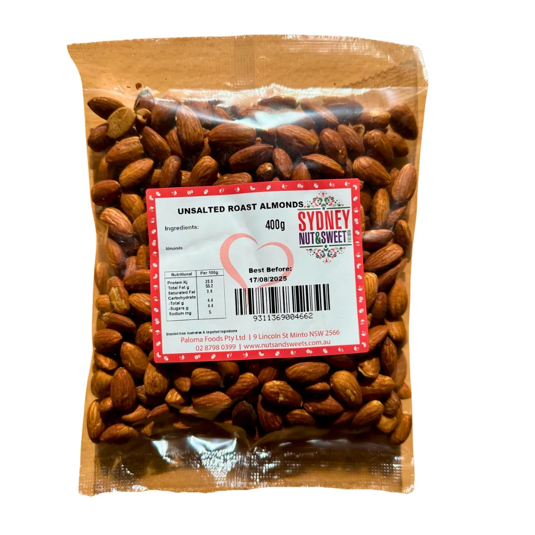 Roasted Almonds | Unsalted