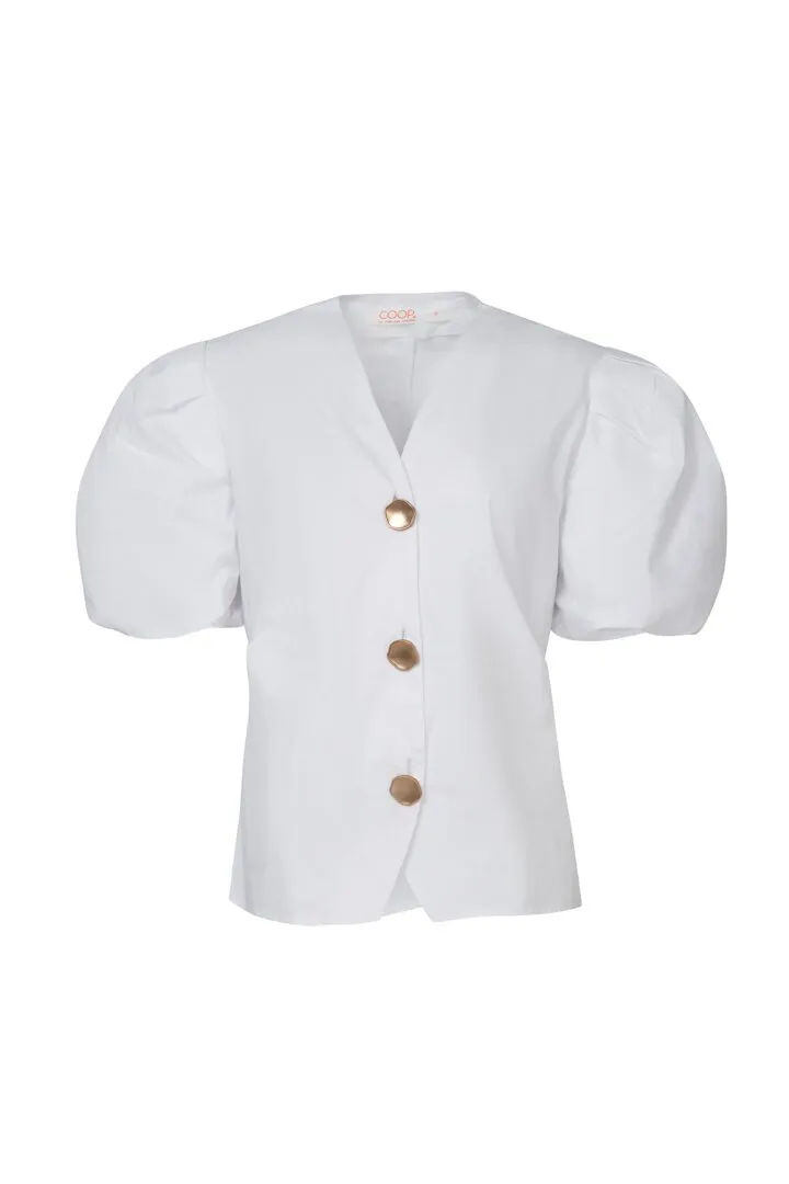Strike Back Top - White