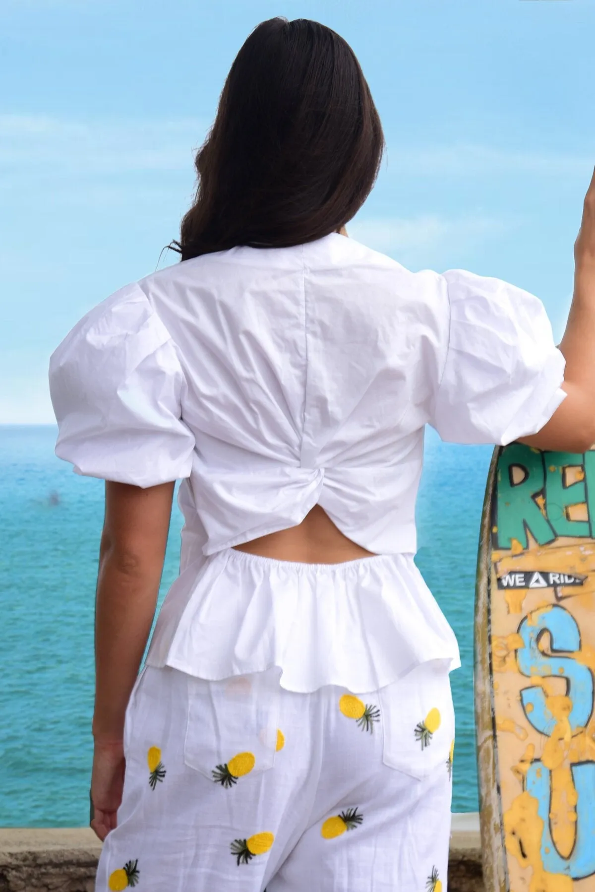 Strike Back Top - White