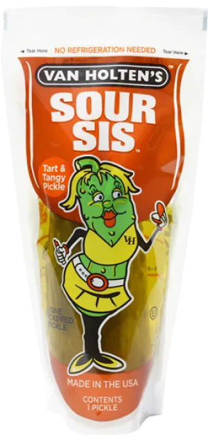 Van Holten's Sour Sis Pickle in a Pouch